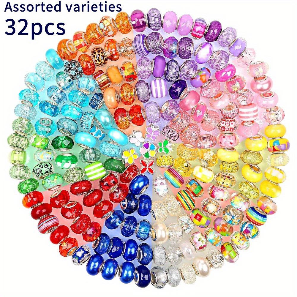 6/16/32 Harzperlen im zufälligen Stil mit großem Loch, kreative Persönlichkeit, Dekorationsperlen, Intervallperlen, DIY-Schmuck, Haarschmuck, Halskette, Armband, Fußkettchen