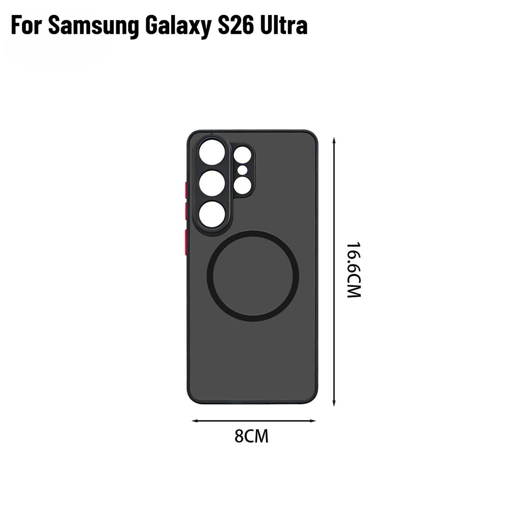 Magnetic Case for Samsung Galaxy S26 Plus Ultra S26+ S26U Translucent Matte Phone Cases Shockproof Protective Cover for MagSafe