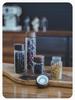 Japanese Glass Storage Jar with Lid for Coffee, Tea, Dried Tangerine Peel, and Grains