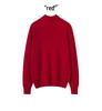 Women's Seamless Half-High Cashmere Sweater - Versatile, Comfortable, Fashionable Knitwear for Autumn & Winter.