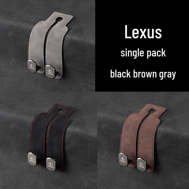 Zamszowe haczyki na telefon i do przechowywania na tylne siedzenie