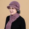 Mom hat female autumn and winter all-match old man old lady knitted hat rabbit fur warm grandma wool hat