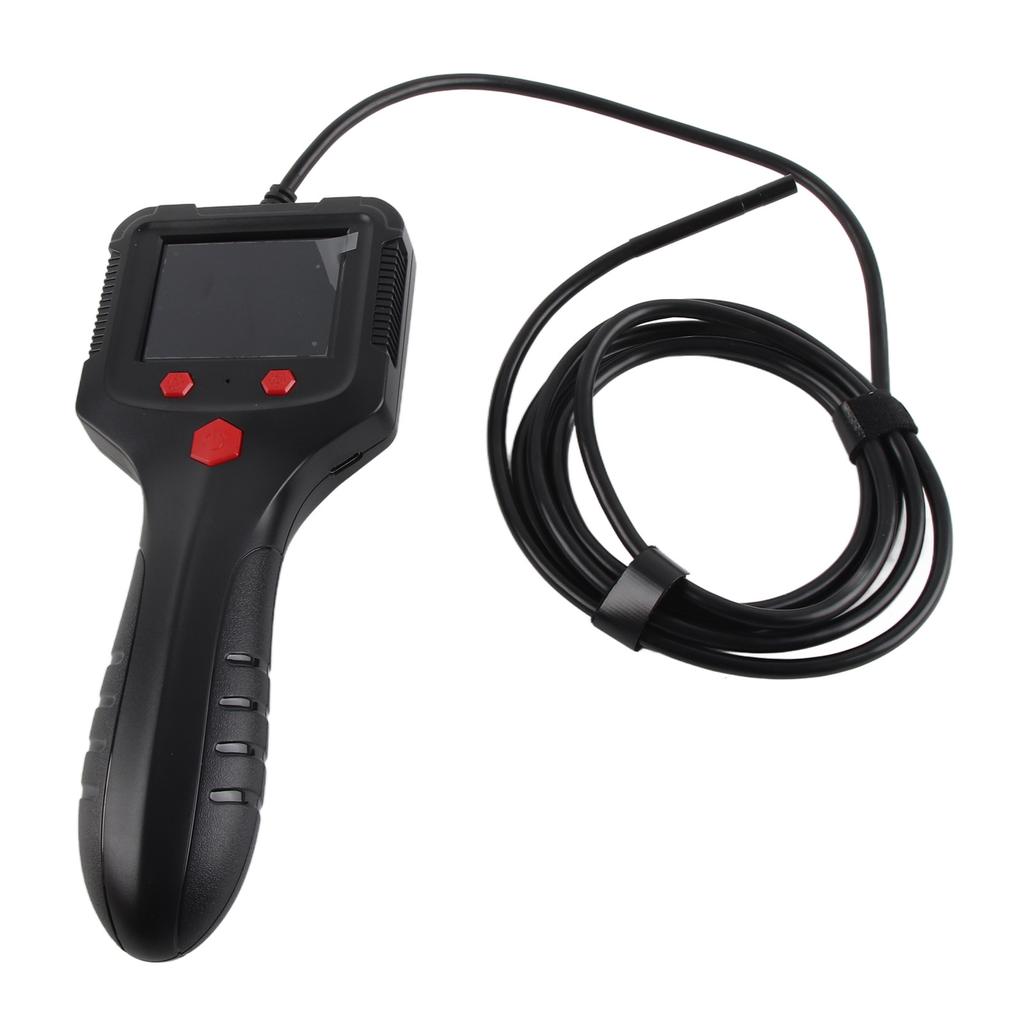 Industrial Endoscope 2.4in HD Screen Handheld ABS Housing Borescope Inspection Camera for Factory 6.6ft Cable