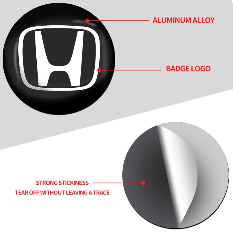 4Pcs/set 56mm Car Wheel Center Hub Caps Logo Sticker For Honda Civic Accord Fit City Vezel CRV Odyssey Jazz Prelude Insight CUL1