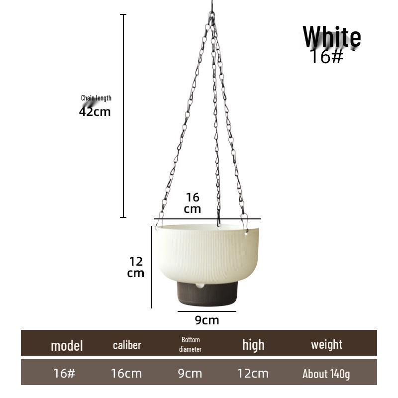 Large Self-Watering Hanging Basket for Trailing and Succulent Plants