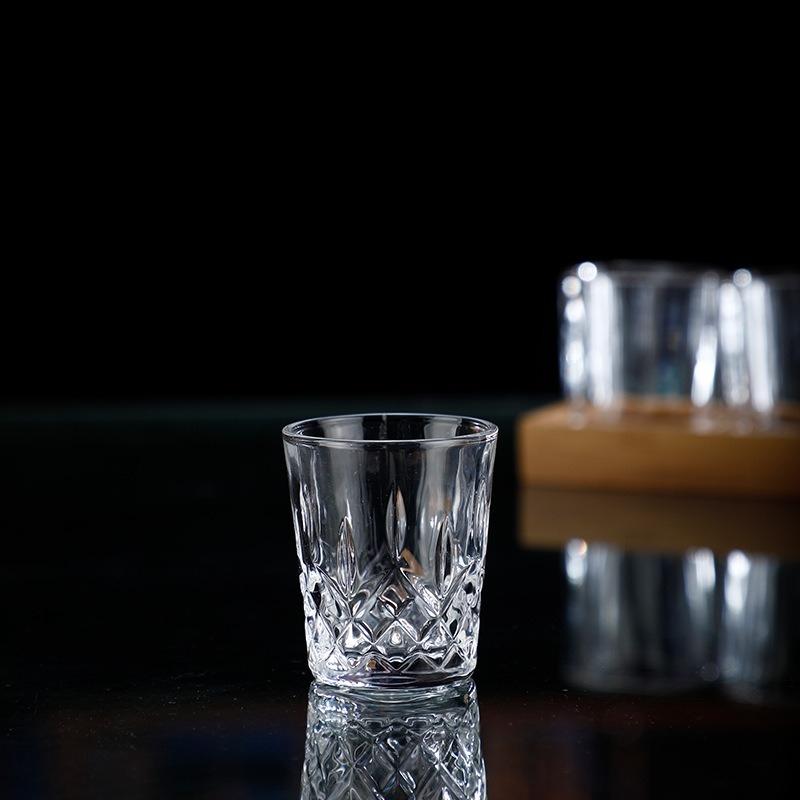 6 Piece Set of Whisky Glasses Foreign Wine Glasses Retro Engraved Glass Beer Glasses Water Glasses Juice Glasses Spirits Glasses