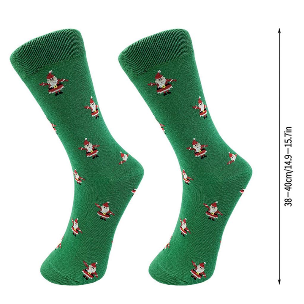 Autumn Winter Woman Socks Christmas Santa Claus Woman Cotton Elastic Gift Happy Party Socks New Year Interesting Socks 2025
