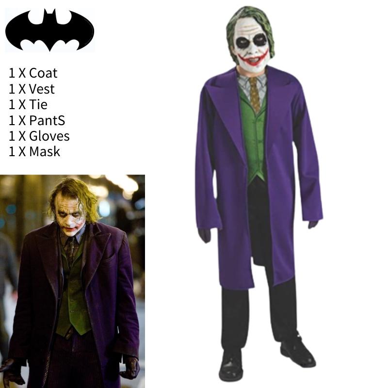 Beliebtes Joker Cosplay Kostüm für Halloween und Anime Conventions