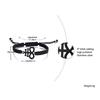 Charm Braided Bracelet Seal Of Lucifer Handmade Wave Black Adjustable Male Wrist Brazelet