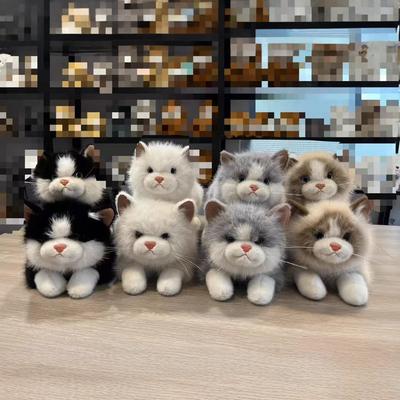 Cute Simulated Ragdoll Cats Will Call Plush Toys, Dolls, Dolls, Children's Kittens, Lying Down, Cats Making Sounds
