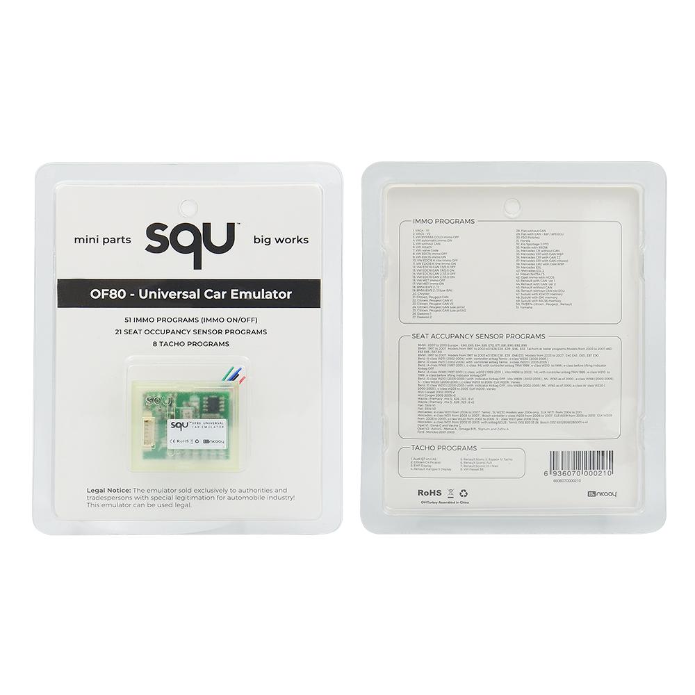 

1 шт. SQU OF68 OF80 Универсальный автомобильный эмулятор Сброс сигнала ИММО Программы Место ESL Диагностический инструмент датчика присутствия сиденья