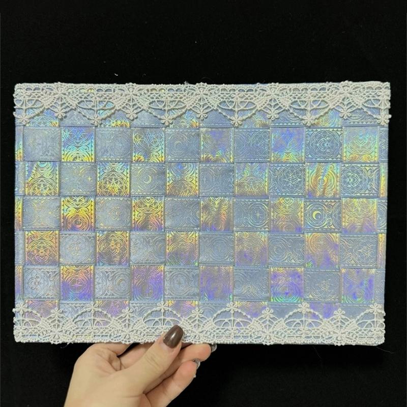 2.5cmx4.5m/Rolle Mehrfarbig Kopfschmuck Hut Heißprägemuster Brosche Abzeichen Lasermuster Geschenkbox