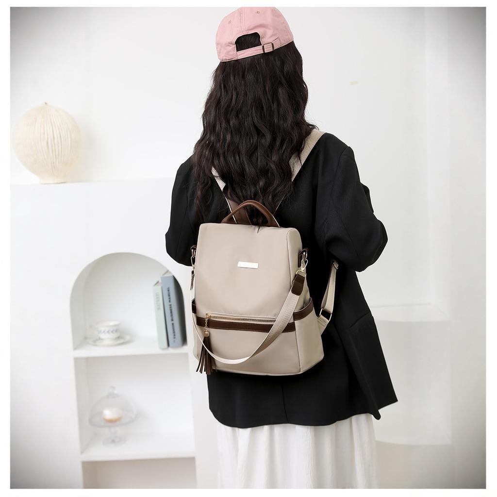 New large-capacity fashion backpack women's retro casual anti-theft schoolbag backpack women's shoulder bag