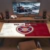 Gepersonaliseerde Naam Heart of Midlothian FC Print Kussen Antislip Laptop Tablet Grote Muismat XXL Mat Mini PC Speelmat Met Vergrendelende Rand