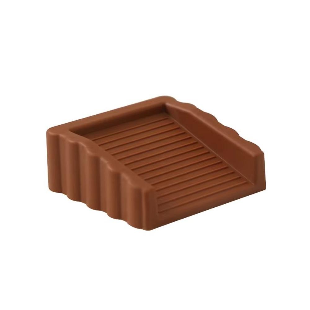 Rubber Door Stop Wedges Floor Mounted Anti-collision Wooden Floor Doorstop  for Door Bottom
