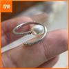 925 Sterling Silver Rings for Women Couple Minimalist Sparckling Pearl Ring Fine CZ Jewelry Birthday Gift Prevent Allergy