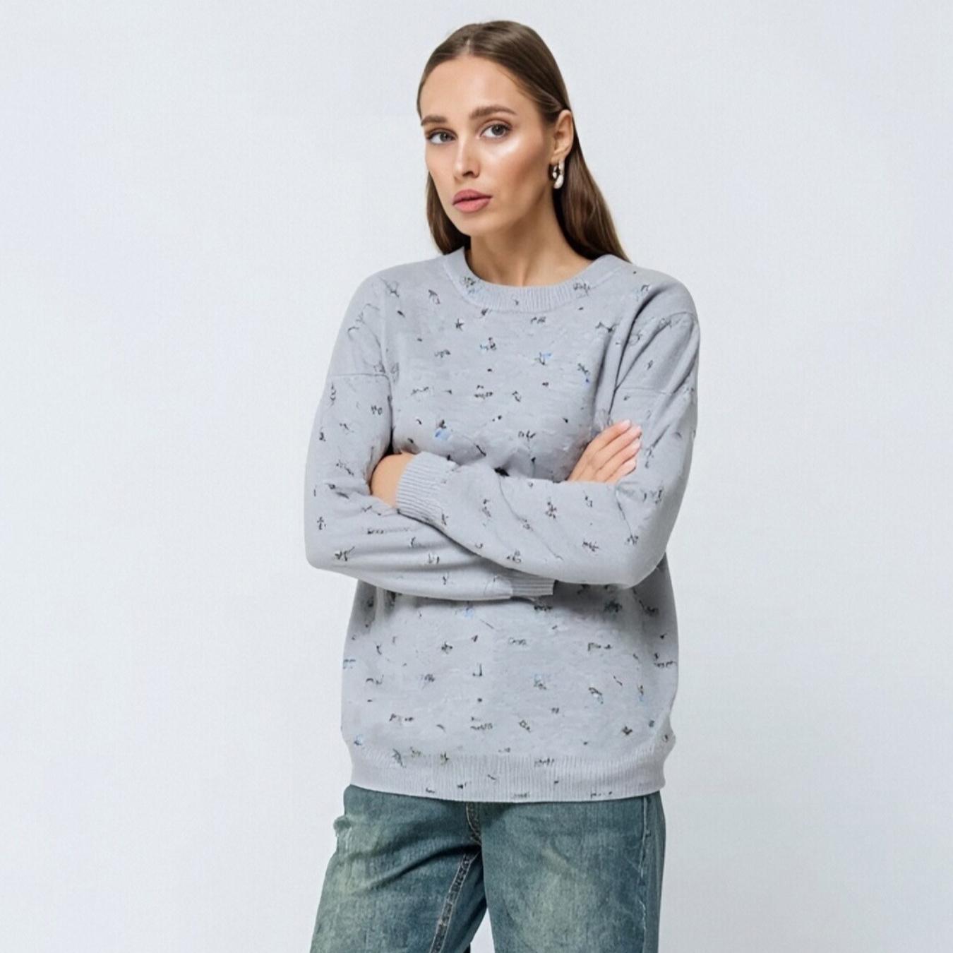 

Women s Oversized Sweaters Fall Outfits Casual Trendy Crewneck Ribbed Knit Pullover Tops for Women Fuzzy Long Sleeve Pullover Loose Fit Jumper Sweater L