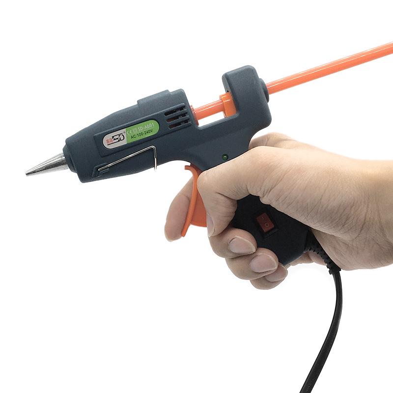 20W Portable Hot Melt Glue Gun with 7mm Sticks - Fast Heating DIY Tool