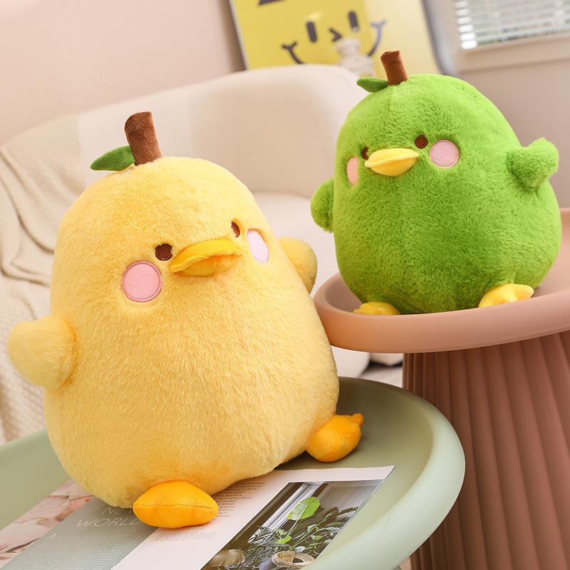 InCute Duck Doll Plush Toy Duck Pear Doll Children Sleeping with Pillows for Girls Holiday Gifts