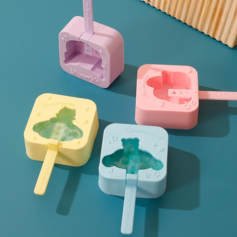 Household Popsicle Popsicle Mold Kitchen Silicone Ice Cream Mold Cartoon Cute Ice Cream Mold