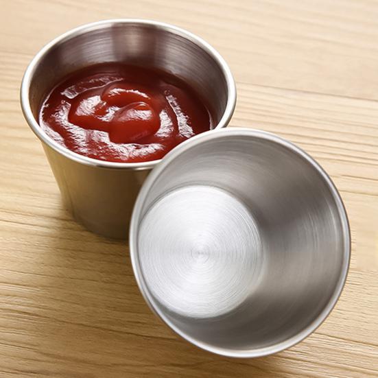 Fashion High Durability Corrosion Resistant Long Lifespan Small Sauce Cup Seasoning Dish Appetizer Plate for Home Sauce Dipping Cup