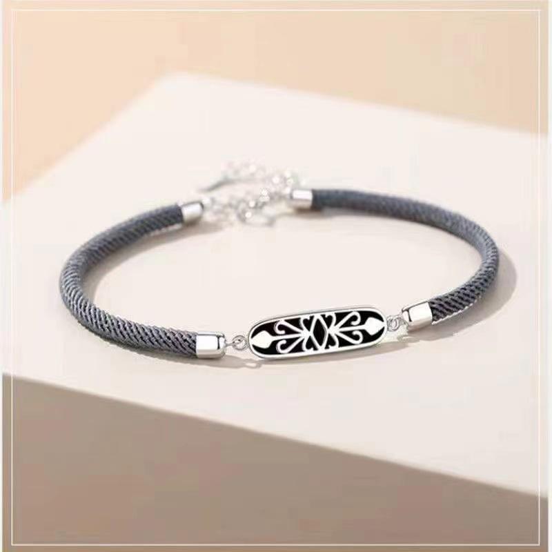 Korean Style Princess & Knight Woven Bracelets: Personalized Couple Jewelry Gift