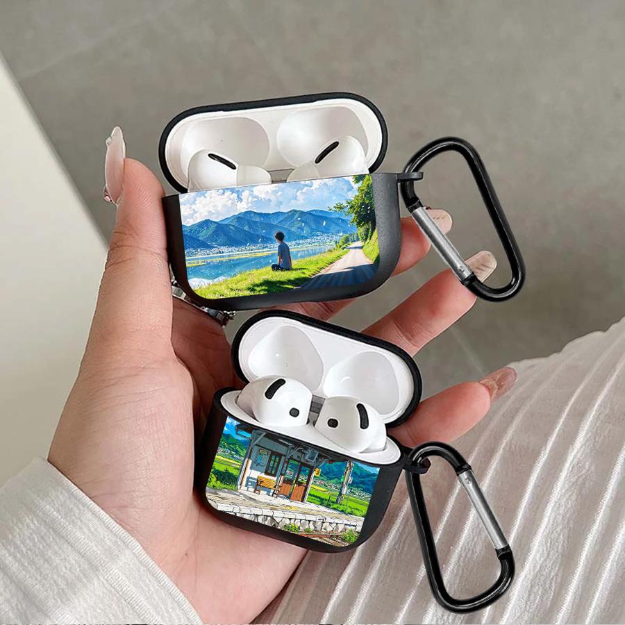 Clear Blue Sky Earphone Cases Cover Case For Airpods Pro2 4 1 Pro3 3 Pro 2