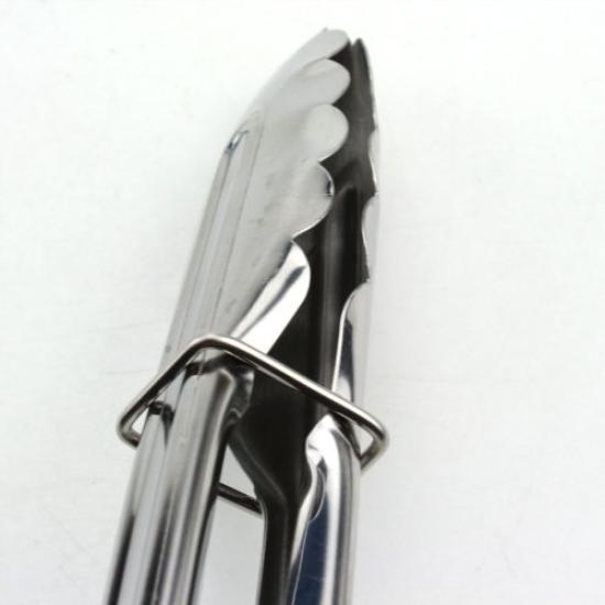 PEARL METAL Easy Wash Stainless Steel Cooking with Made In Multi-Purpose Tongs, 24cm, Rings, Japan, C-8703