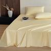Simple Style Solid Color Washed Cotton Bed Sheet - Pure Cotton, Yarn-Dyed, Single Piece for Dormitory Use