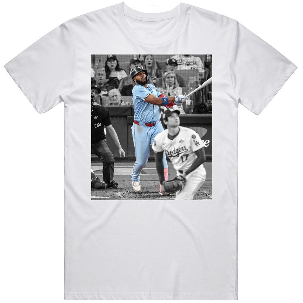

Vladimir Guerrero Jr Big Game Home Run Fan T Shirt 3XL