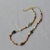 Retro Oil Painting Style Sunflower Beaded Necklace