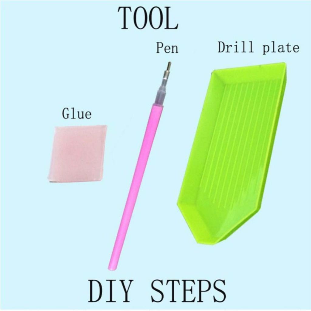 Diamond Painting Partial Special Drill DIY Sparkle Butterfly Picture Pink