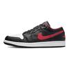 Air Jordan 1 Low White Toe Uomo Sneakers Nero Rosso Fuoco 553558-063