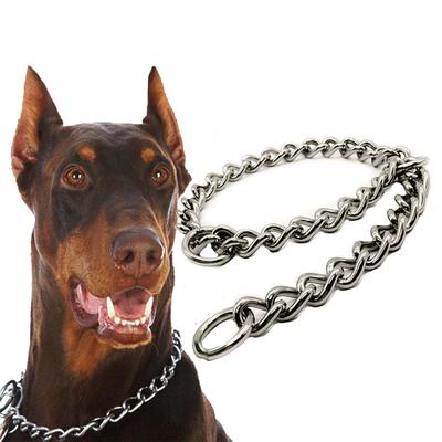 Practical Stainless Steel Choke Chain Dog Training Collars Snake Choker Pet Supplies
