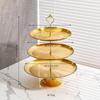 Snack Fruit Tray Premium Steel Living Room Coffee Table Surface Front Desk Double-layer Dessert Candy Box Tray Durable Durable