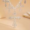 Fashion Diamond Cross Necklace Personalised Trendy Female Cross Chain Necklace