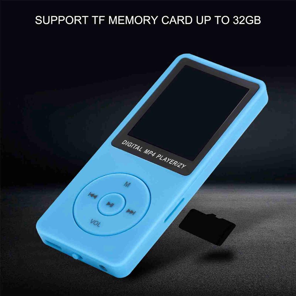 MP4 Player 1.8in Screen Ultra Slim Plug In Rechargeable Portable Music Player for Entertainment Learning