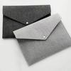 Portable Dustproof Felt Storage Handbag with Snap Button for iPad and Files