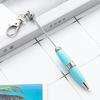 5pcs Writing Pen Beadable Ballpoint Pen with Keychain Beaded Pen for Student