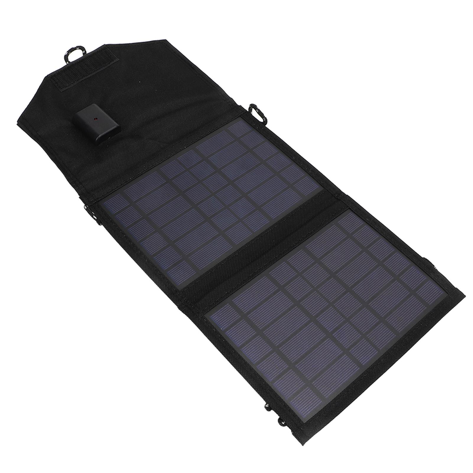 Folding Solar Panel Charger Polycrystalline Silicon 7W 5V USB Port Solar Charger for Outdoor Activities