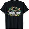 Jurassic Park Floral Tropical Fossil Logo Graphic T-Shirt T-Shirt