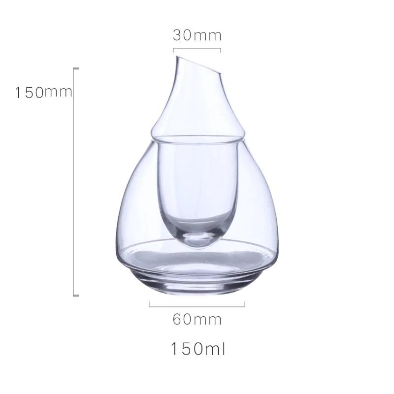 

Японский стеклянный горшок для вина, прозрачный охлаждающий стакан для сакэ, кувшин для льда, креативный графин, бутылка для вина, диспенсер для виски, домашний бар отеля 101-200ml