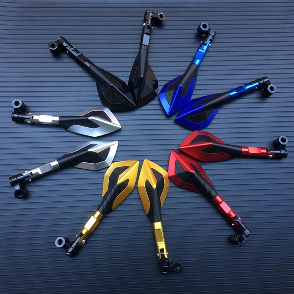 Univerzální motocyklové zpětné zrcátko moto CNC boční zrcátka pro YAMAHA ys 150 tmax 530 tdm 850 fz6n mt10 c8 nmax 155 fazer8