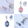 Charm Bead Components Copper Metal Princess Dress Snail Heart Pendant Bead Components Compatible With Bracelet High Quality Fine Jewelry Bead