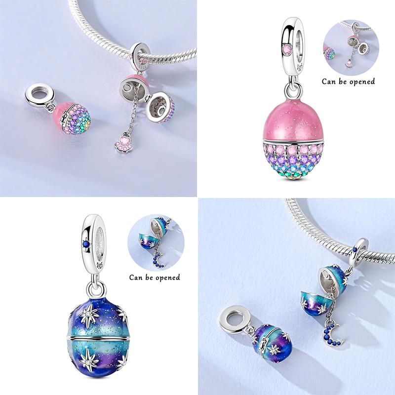 Charm Bead Components Copper Metal Princess Dress Snail Heart Pendant Bead Components Compatible With Bracelet High Quality Fine Jewelry Bead