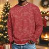 Men's Loose Fit Casual Collared Long Sleeve Shirt, Camouflage Print Outdoor Top