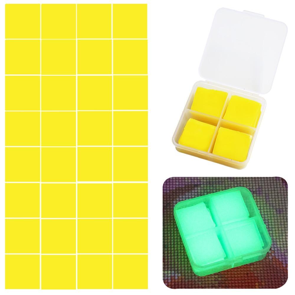48/32PCS Silicone Luminous Painting Clay Wax Storage Container Box Cross Stitch Diamond Painting Glue Wax Embroidery Mud DIY