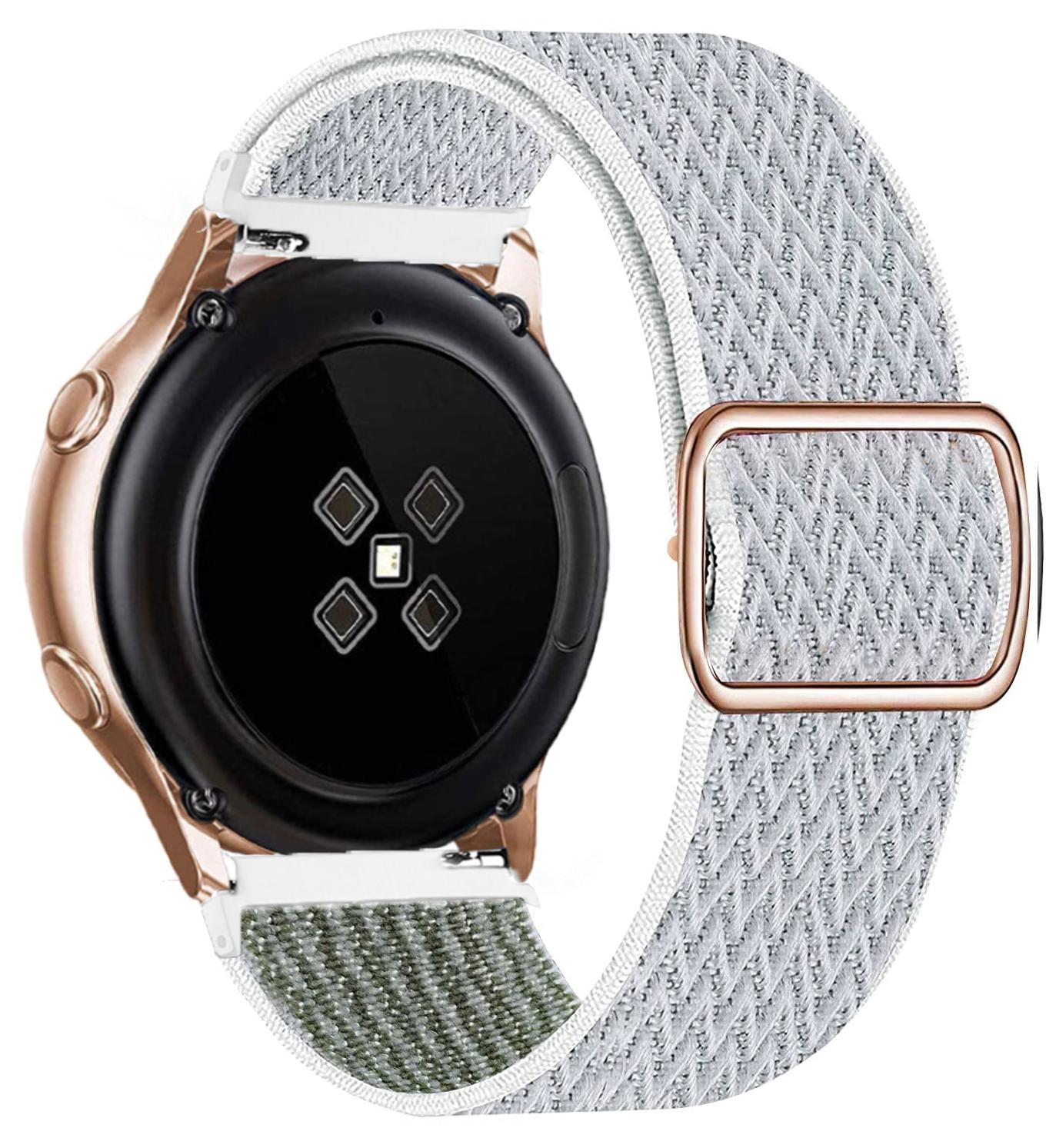 Nylon loop band For Samsung Galaxy Watch 7/4/6/classic/5/pro/Active 2 Elastic bracelet Huawei watch GT 2 4 3 pro 20mm 22mm strap 20mm