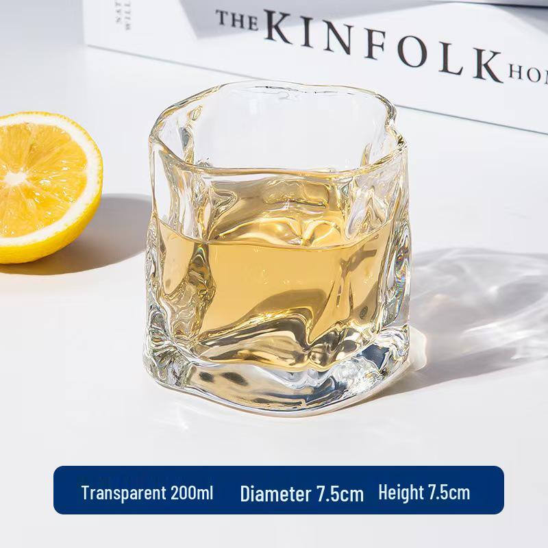 

Colorful Pleated Glass Cup - Ideal for Water, Whiskey, or Beer 200ml
