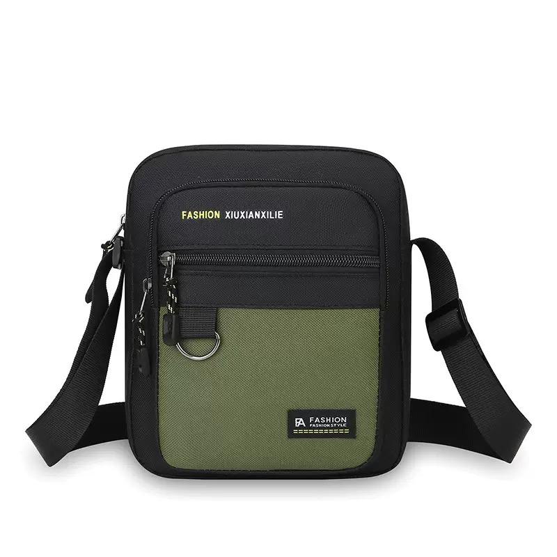 

Мужская сумка через плечо 2024 Новая Повседневная мужская сумкаВодонепроницаемая Уличная Многофункциональная Сумка-кроссбоди